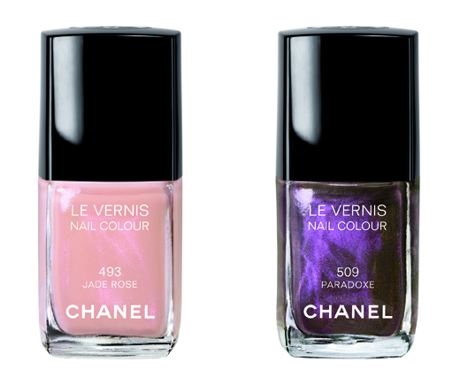 Esmaltes de uñas Jade Rose y Paradoxe de Chanel