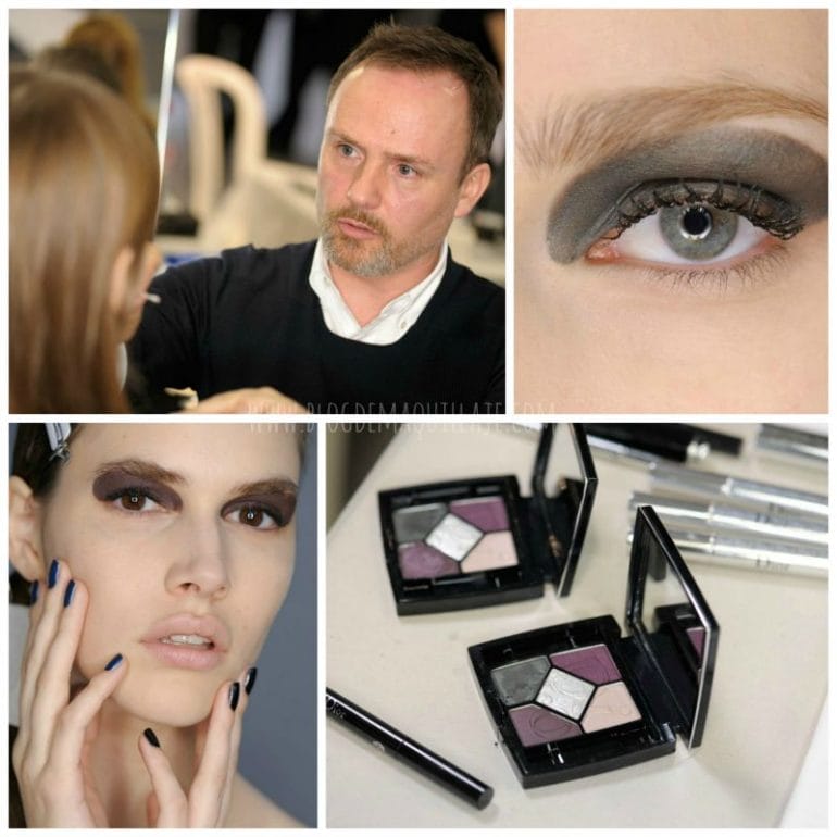 Varias imágenes del maquillaje que Peter Philips creó para la pasarela de Dior otoño invierno 2016