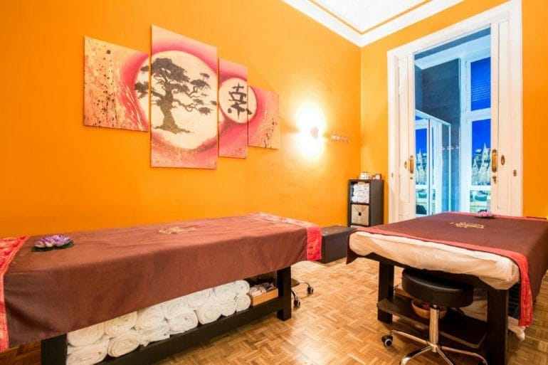 sala de masajes para dos personas en Thai Massage de Barcelona