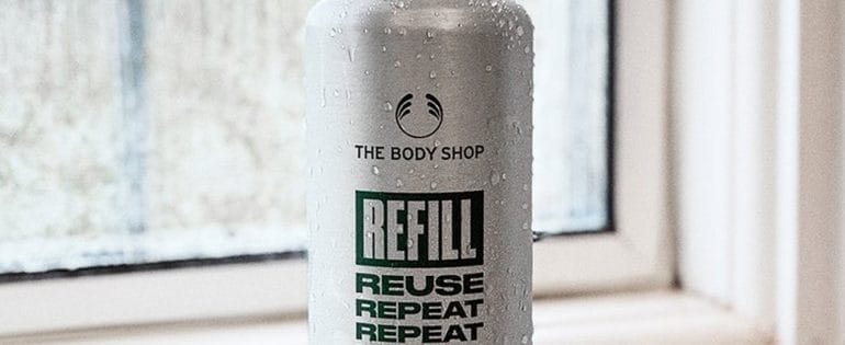 botella rellenable the body shop