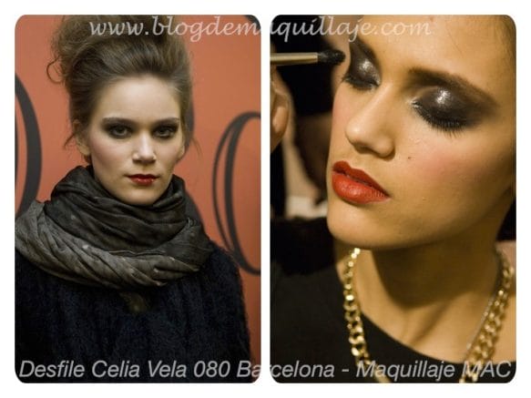 Maquillaje de MAC para el desfile de Celia Vela.