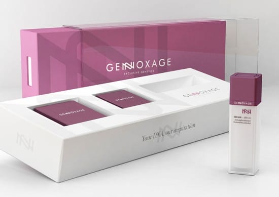 El tratamiento personalizado Genoxage en su caja de presentación